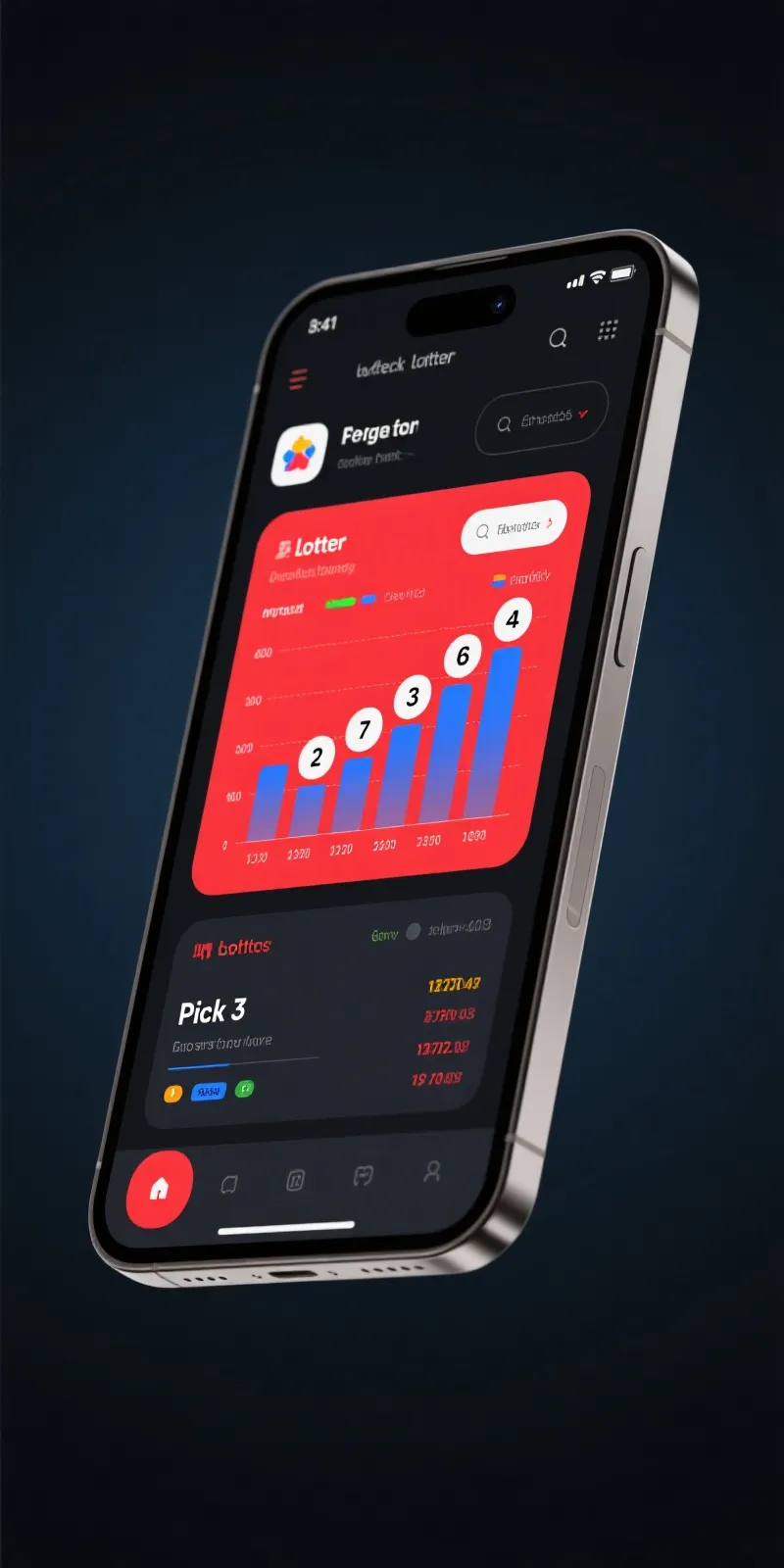 体彩排列3移动端APP界面展示